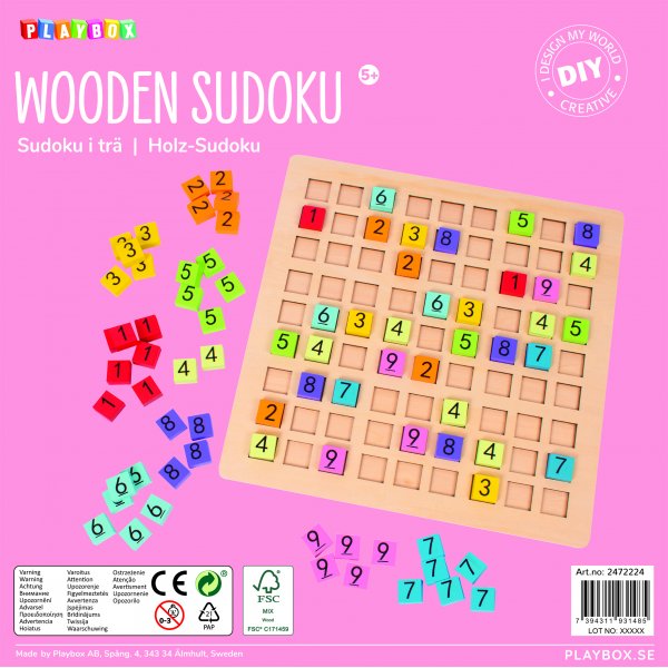Sudoku, bois Sudoku, bois