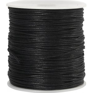 Cordon coton - noir - 100 m - Ø1 mm Cordon coton - noir - 100 m - Ø1 mm