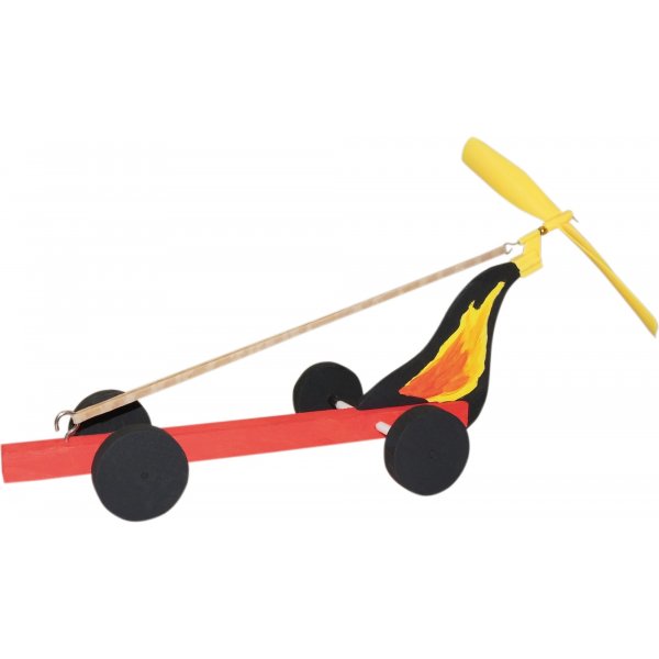 Voiture en bois avec hlice 6 pcs
