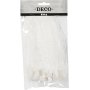 Plumes d'oie - blanches - 70 pcs