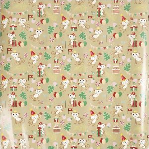 Papier cadeau - Singes festifs Papier cadeau - Singes festifs