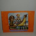 Image client Bloc de carte postale aquarelle