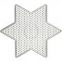Assiettes perles - Étoile - 15x15 cm - 10 pcs