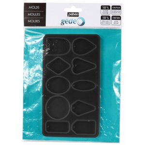 Moule à modeler - Pébéo - Moule en silicone avec différentes formes géométriques Moule à modeler - Pébéo - Moule en silicone avec différentes formes géométriques