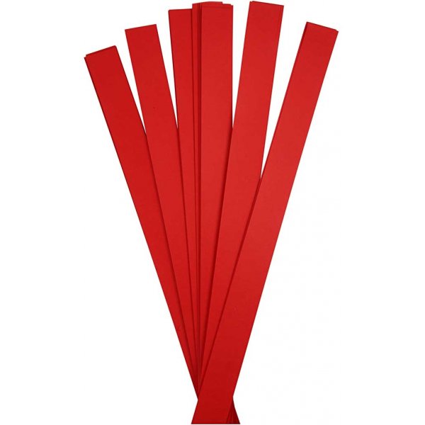 Bandes toiles - rouge - 11,5 cm - 100 bandes