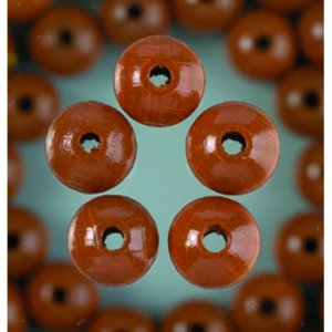 Perles en bois - marron clair Perles en bois - marron clair