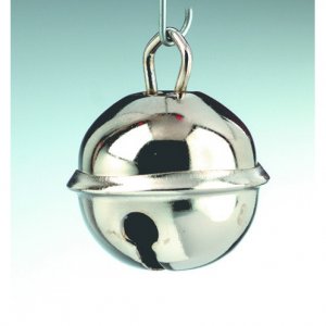 Petites cloches rondes 24 mm - argentées 3 pcs. Petites cloches rondes 24 mm - argentées 3 pcs.