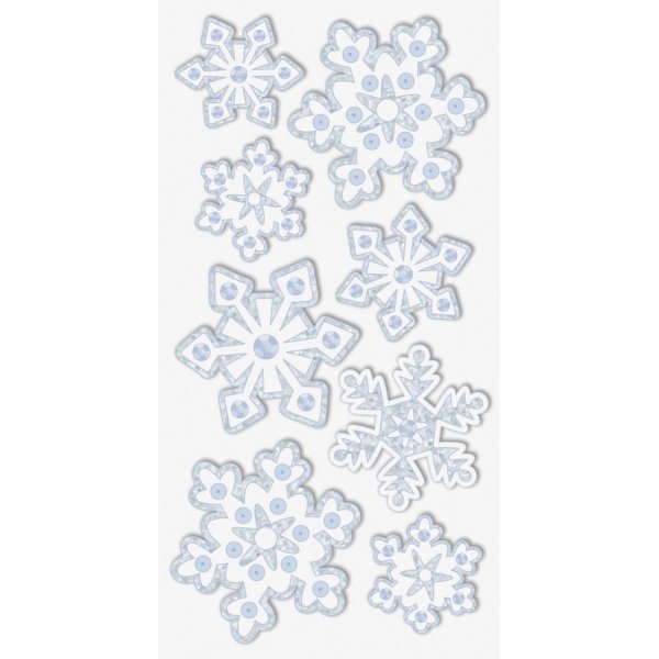 Mlange d\\\'autocollants - Cristaux de glace