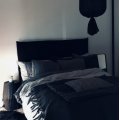 Image client Sara - Hellinne lav�e - 100% lin - noir - 150 cm