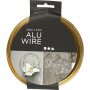 Fil d'aluminium - 2 mm - dor - 10 m