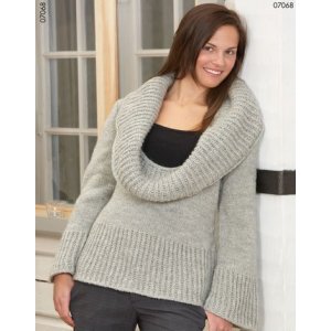 Patron tricot - Pull avec polo oversize Patron tricot - Pull avec polo oversize