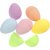 Oeufs en plastique - 2 parties - couleurs pastel - H4,5 cm - 24 pcs Oeufs en plastique - 2 parties - couleurs pastel - H4,5 cm - 24 pcs