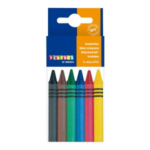Crayon de cire 6 pièces étroit Crayon de cire 6 pièces étroit