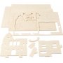 Figurine de chantier 3D - Maison avec balcon