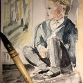 Image client Peinture aquarelle W&N Professional Tasse compl�te - 465 Payne's gray