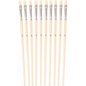 Brosse à poils no. 8 à 10 pièces Brosse à poils no. 8 à 10 pièces