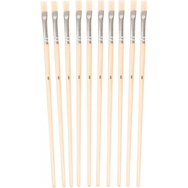Brosse  poils no. 8  10 pices