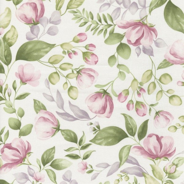 Toile cire textile Bernice rose