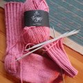 Image client Fil Freja Mouton Noir 50g - Cerise (43)