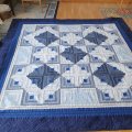 Image client Tissu coton / Tissu en drap / Tissu uni - Code couleur : 186 - bleu clair - 150 cm