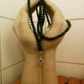 Image client Perles en bois 6 mm - vert fonc� paquet de 110 diam�tre trou 2,0 mm