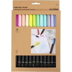 Crayons aquarelle 12 pi�ces - Couleurs pastel