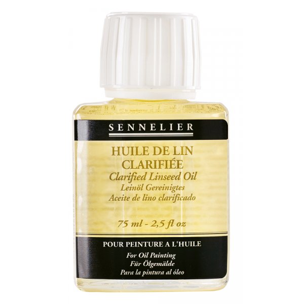 Huile mdium Sennelier - Huile de Lin Clarifie