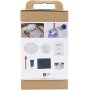 Kit DIY Moulage en rsine, Plateau rond avec marbrure