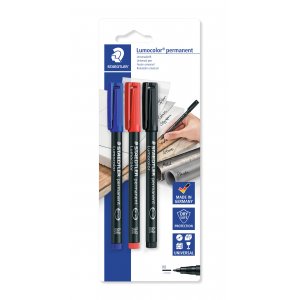 OH Pen Lumocolor Permanent 1 mm - 3 stylos OH Pen Lumocolor Permanent 1 mm - 3 stylos