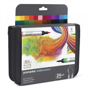Set de marqueurs Pro - Winsor & Newton - Set aquarelle - 24 pcs