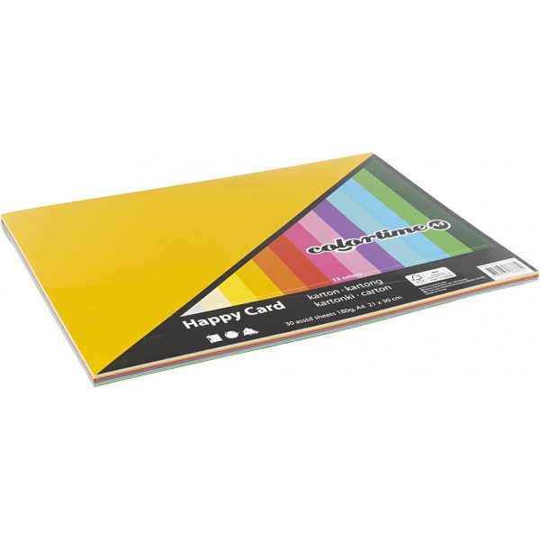 Carton Printemps - couleurs mlanges - A4 - 30 feuilles