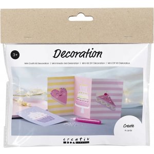 Mini DIY Kit Décoration, jaune pastel, violet pastel, rose pastel, Gâteaux Mini DIY Kit Décoration, jaune pastel, violet pastel, rose pastel, Gâteaux
