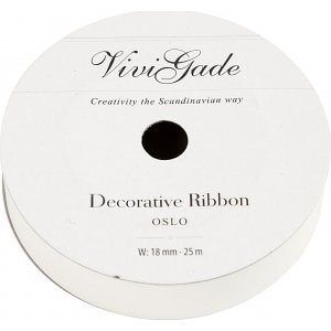 Ruban cadeau - blanc - mat - 25 m Ruban cadeau - blanc - mat - 25 m