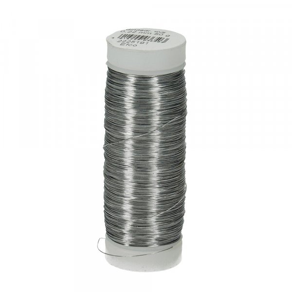 Fil fleuri 0,22 mm - galvanis 50 g = 147 m