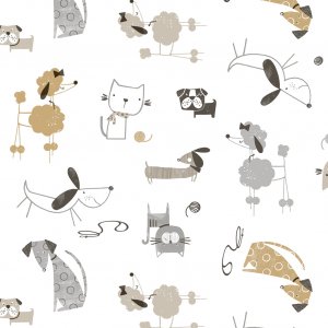 Toile cirée PVC Chiens Toile cirée PVC Chiens