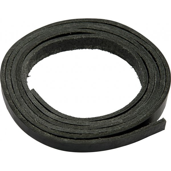 Bracelet en cuir - noir - 2 m