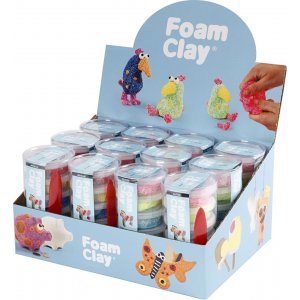 Foam Clay® - couleurs pailletées - couleurs métalliques - 12 sets Foam Clay® - couleurs pailletées - couleurs métalliques - 12 sets