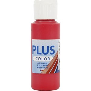 Peinture Plus Color Hobby - rouge cramoisi - 60 ml Peinture Plus Color Hobby - rouge cramoisi - 60 ml