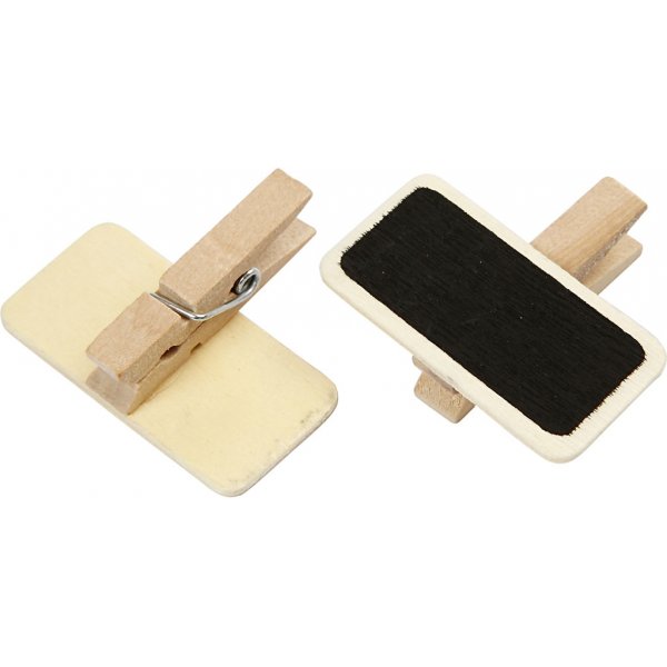 Planche avec clip - 4 x 2 cm - 12 pcs Planche avec clip - 4 x 2 cm - 12 pcs