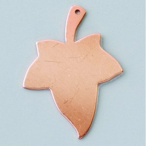 Pendentif 42 x 31 mm - feuille 1 trou Pendentif 42 x 31 mm - feuille 1 trou