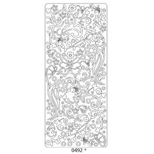 Peel offs - Fleurs avec papillons Peel offs - Fleurs avec papillons