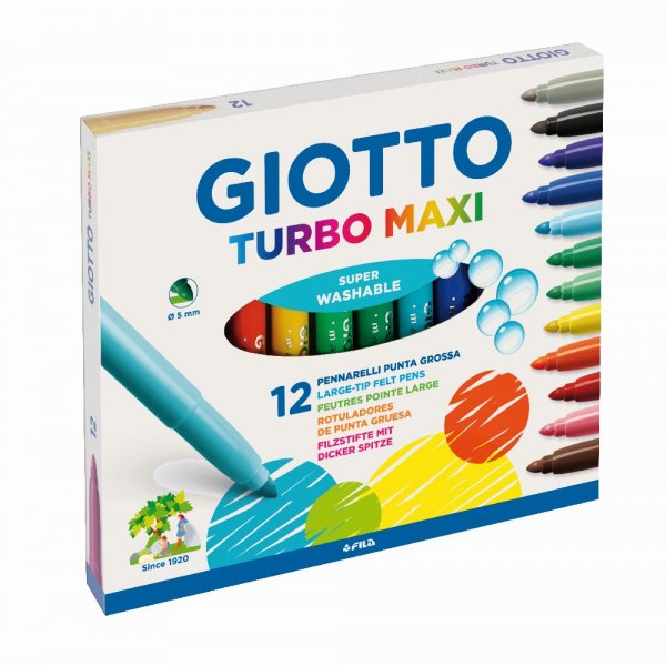 Feutres Giotto Turbo Maxi - paquet de 12