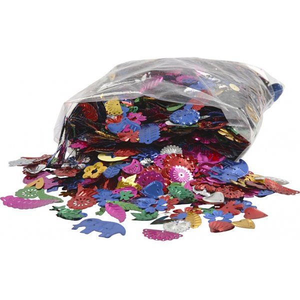 Paillettes - couleurs vives - 400 g