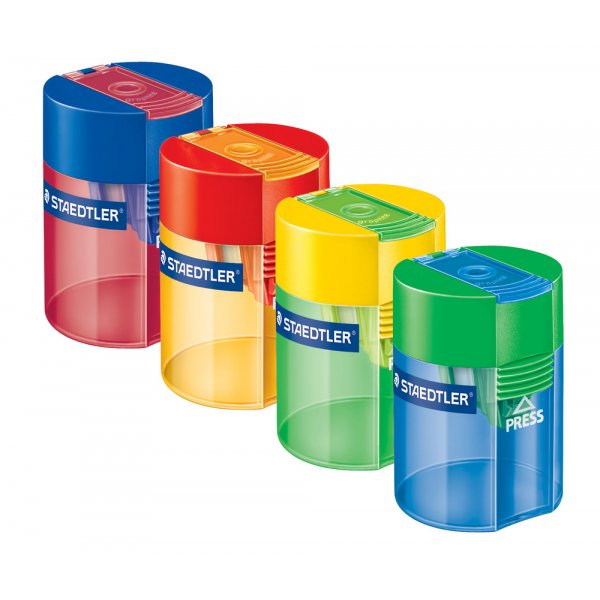 Taille-crayon transparent avec rcipient