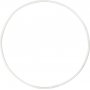 Anneau en mtal - blanc - 10 cm - 10 pcs