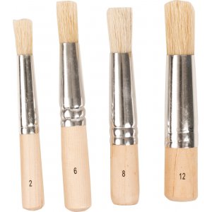 Jeu de pinceaux à pochoir 4 pièces Jeu de pinceaux à pochoir 4 pièces