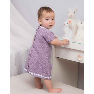 Patron tricot - Robe avec boutonnage au dos Patron tricot - Robe avec boutonnage au dos