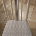 Image client Menton en tissu jacquard - Gris clair