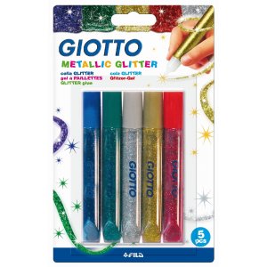 Colle pailletée Giotto - paquet de 5 métallisé Colle pailletée Giotto - paquet de 5 métallisé
