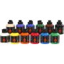 Pigment Art School - couleurs standards - semi-brillant - 12 x 500 ml